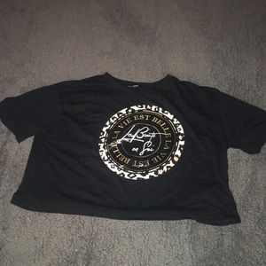 Fashion nova black crop top